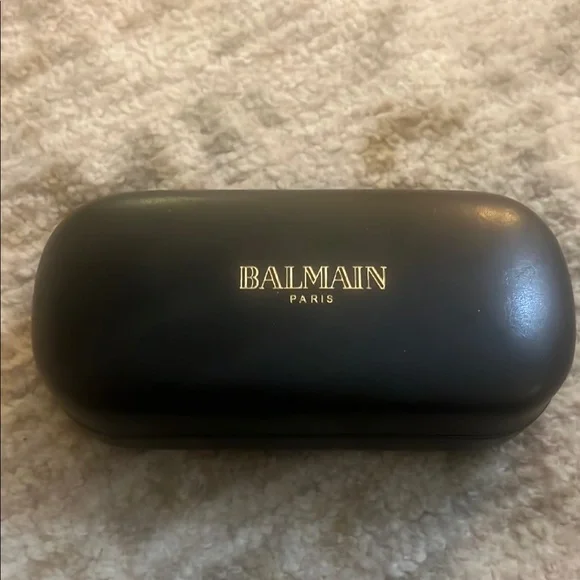 Balmain Black and Gold Glasses Case Balmain by H&M aviator style sunglasses in | Mercari main image 2